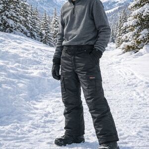 Men's Black Snow Pants